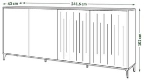 RONJA komód taupe/fekete