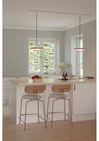 Rózsaszín fém LED dimmelhető függőlámpa fém búrával ø 31 cm Asteria Plus – UMAGE