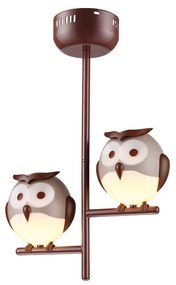 Gyerek mennyezeti lámpa 2xG9/6W/230V bagoly