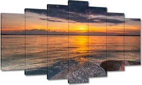 Képek 140x80 Sziklák Tenger Nap