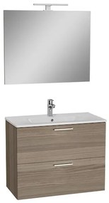 VitrA Mia Fürdőszobabútor szett mosdóval, tükörrel és világítással 79x61x39,5 cm cordoba MIASET80C
