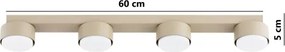 Brilagi - LED RGB dimmelhető beépíthető spotlámpa MONO 4xGX53/14W/230V Wi-Fi Tuya bézs