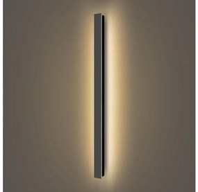 Brilagi Brilagi - LINEAR LED kültéri fali lámpa 22 W, 230 V, 3000 K, IP65, fekete BG2422