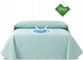 Ágytakaró vízálló teflon 200 x 270 cm menta steppelt ágytakaró