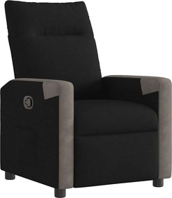 vidaXL fekete szövet dönthető fotel