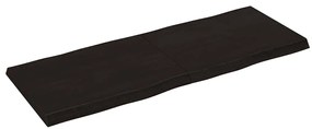 sötétbarna kezelt tömör asztallap 160x60x(2-6) cm