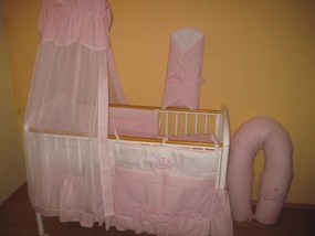 3 részes babaágynemű szett - Én Hercegnőm - bébi méret, 200 cm-es rácsvédővel - AZONNAL VIHETŐ!