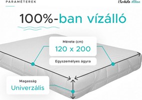 Frottír vízhatlan matracvédő 120 x 200 cm