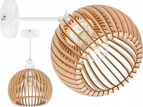 Fali lámpa állítható Loft lámpabúra gömb 36 Fa 1x e27