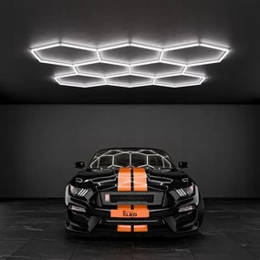 LED mennyezeti lámpatest LED/280W/85-265V 6500K 313x298 cm CRI 90 IP54 fehér