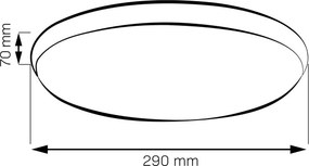 LED mennyezeti lámpa LIBRA LED/15W/230V 4000K Ø 29 cm arany