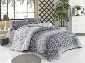 Pamut ágytakaró Fatima szürke TiaHome - 220x240cm + 2ks 50x70cm