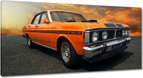 Vászonkép 115x55 Narancssárga Klasszikus Autó