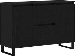 vidaXL Széf fiókkal Fekete tölgy 101,5 x 35 x 70 cm Faanyag
