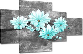 Vászonkép 130x80 Türkiz magnólia