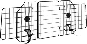 PawHut Autós Kutya Védő Rács – Univerzális Boot Guard Állítható Szélességgel 93-150 x 42 cm Acélból Készült Fekete | Aosom