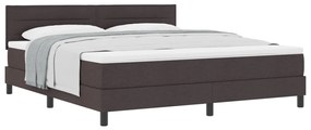 Boxspring Ágy Matraccal Sötétbarna 180x200 cm Szövet
