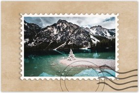 Poszterek 90x60 Hegyi tájkép tóval