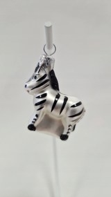 Karácsonyfadísz Üveggömb Karácsony Zebra