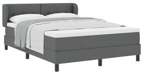 Boxspring Ágy Matrac Vaskos Szürke 160x200 cm Szövet