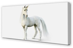 Canvas képek fehér egyszarvú 120x60 cm
