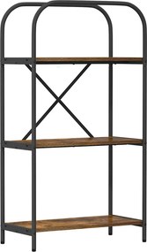 vidaXL Könyvespolc Füstölt tölgy 60 x 30 x 109 cm Faanyag