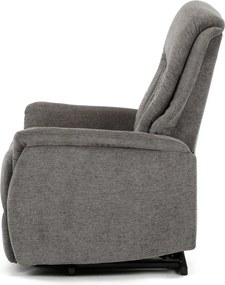 Elektromos relax fotel állítható háttámlával szürke szövet TV-Q8575 GREY2