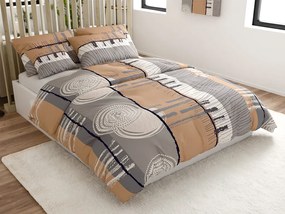 Pamut ágyneműhuzat PINIA szürke Ágyneműhuzat mérete: 70 x 90 cm | 140 x 200 cm