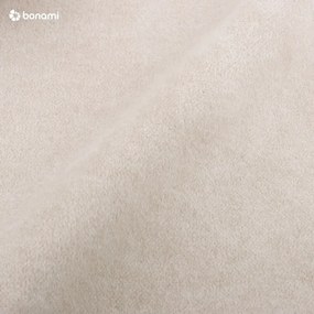 Bézs kárpitozott franciaágy ágyráccsal 180x200 cm Tulsa – Ropez