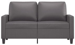 vidaXL 2 személyes szürke műbőr kanapé 120 cm