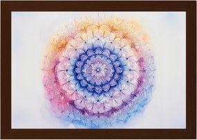 Poszter Keret Fa Mandala Harmónia Meditáció Zen Szellem Csipke 60x40