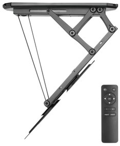 MK FLORIA MKF-20DM444 - Intelligens mennyezeti tartó TV-hez 55" fekete Wi-Fi TUYA + + távirányító