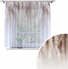 Függöny Kész Fátyol 200X150 Festett Mintás Béka Szalag Függöny 192