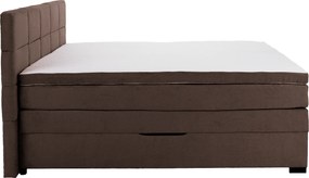 Boxspring ágy, 200x200, barna, APRIL