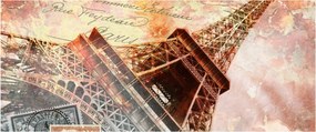 Kép - Eiffel-torony vintage stílusban (120x50 cm)