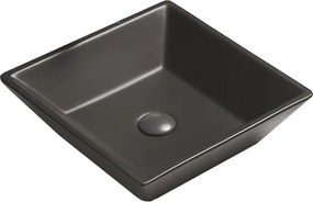Mexen Pola asztali mosdókagyló 41 x 41 cm, fekete matt - 22224185