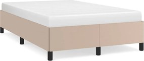 vidaXL ágykeret matrac nélkül cappuccino színű 120x190 cm műbőr