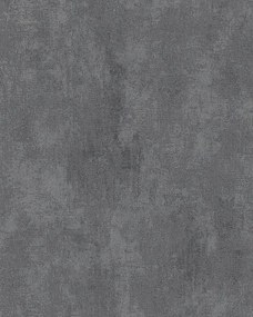Sötétszürke vinil tapéta fekete csiszolt mintával, beton stílusban