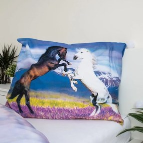 Egyszemélyes pamut gyerek ágyneműhuzat 140x200 cm Horse "Meadow" – Jerry Fabrics