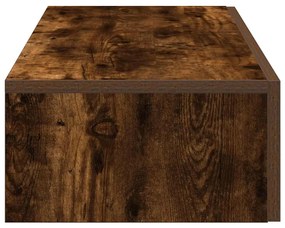 Falipolc fiókokkal füstölt tölgy 80x33x17 cm műszaki fa