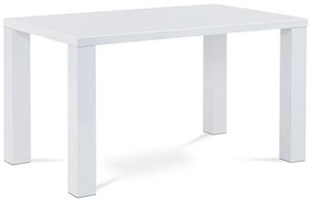 Modern Étkezőasztal Magasfényű Fehér Színben At-3007