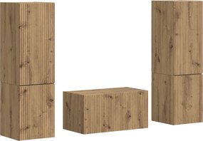 vidaXL TV szekrény garnitúra 5 pcs Artisan tölgy Faanyag