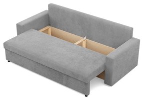 Zeus kanapéágy, kordbársony, hab töltet, egyenes kartámasz, szürke