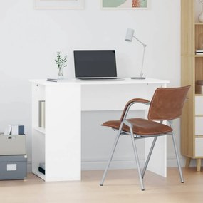 Fehér szerelt fa íróasztal 100x55x75 cm