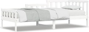 vidaXL fehér tömör fenyőfa kanapéágy matrac nélkül 80 x 200 cm