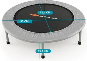 Trambulin 95cm, szürke