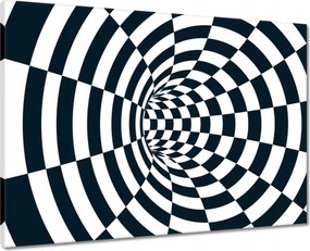 Vászonkép 70x50 Absztrakt fekete-fehér