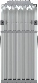 ezüstszínű horganyzott acél rönktartó 300 x 45 x 100 cm