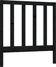 vidaXL fekete tömör fenyőfa ágy fejtámla 81 x 4 x 100 cm
