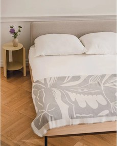 Világosszürke takaró 165x200 cm Lino – noo.ma